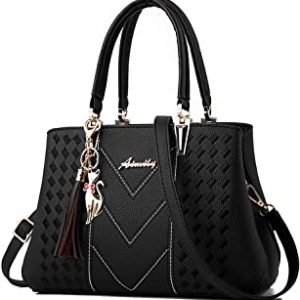 Womens Handbag Dreubea Tote Shoulder Purse Leather Crossbody Bag a